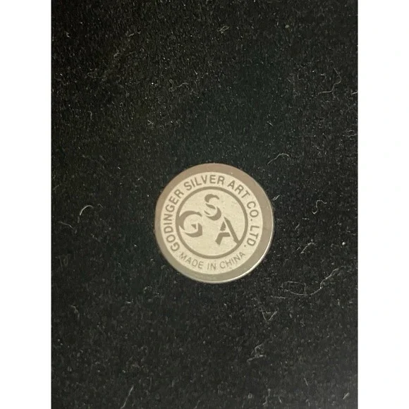 Godinger Silverplate Jewelry Box Floral Pattern W/ Lining Miror Hinged Vintage - Picture 5 of 9